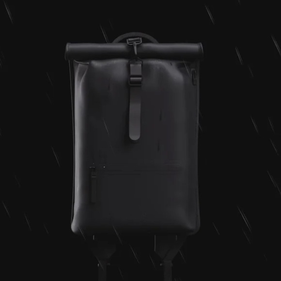 Rains Rolltop Rucksack - Picture 4 of 5